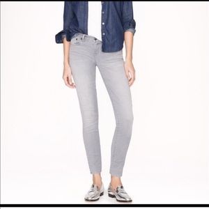 J.Crew Grey Toothpick Ankle Jeans